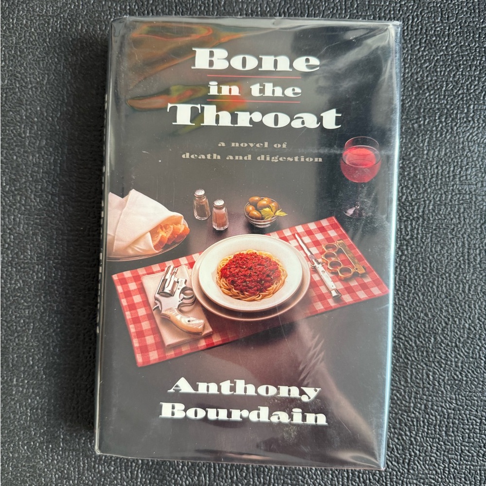 Bone in the Throat by Anthony Bourdain - Black Cover